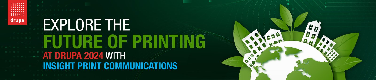 Drupa Exhibition Website banner