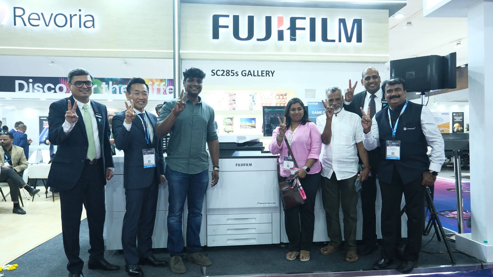 Insight team with Fujifilm Revoria SC285S at Printpack 2025