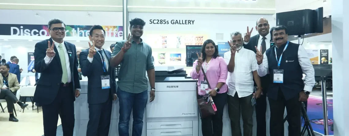 Insight team with Fujifilm Revoria SC285S at Printpack 2025